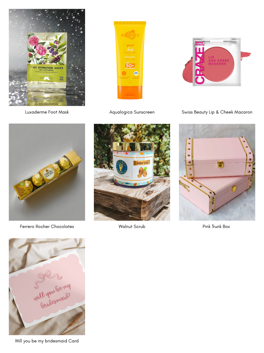 Pink glow skincare trunk box