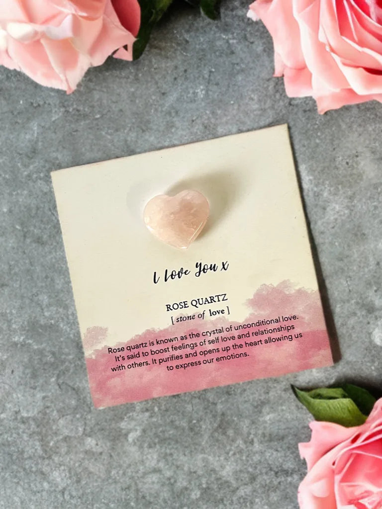 Rose Quartz heart stone