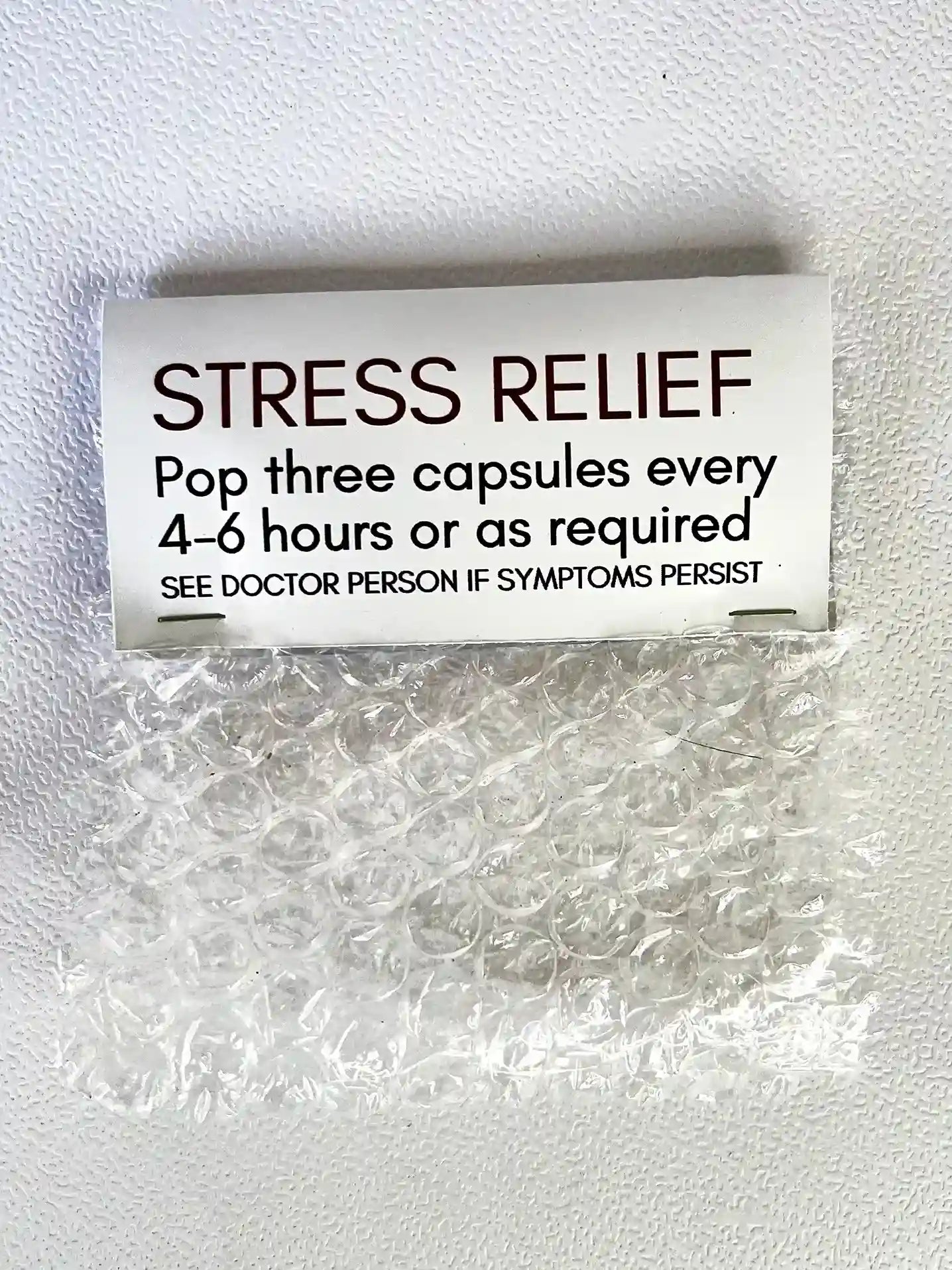 Stress Relief Bubble Wrap