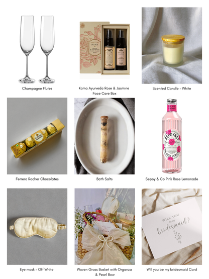 Pearl glow bridesmaids hamper