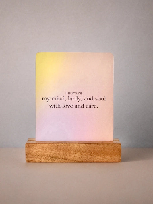 Affirmation cards with holder - 5 cards