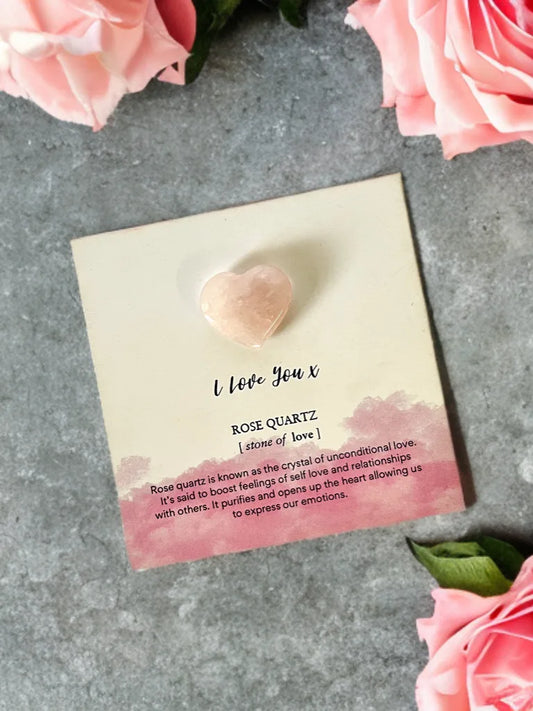 Rose Quartz heart stone