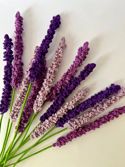 Crochet Lavender Sticks-set of 3