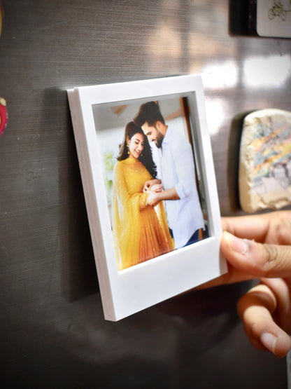 Polaroid Fridge Magnet-White