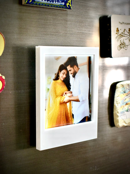 Polaroid Fridge Magnet-White
