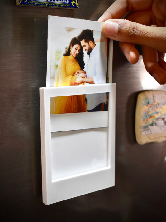 Polaroid Fridge Magnet-White