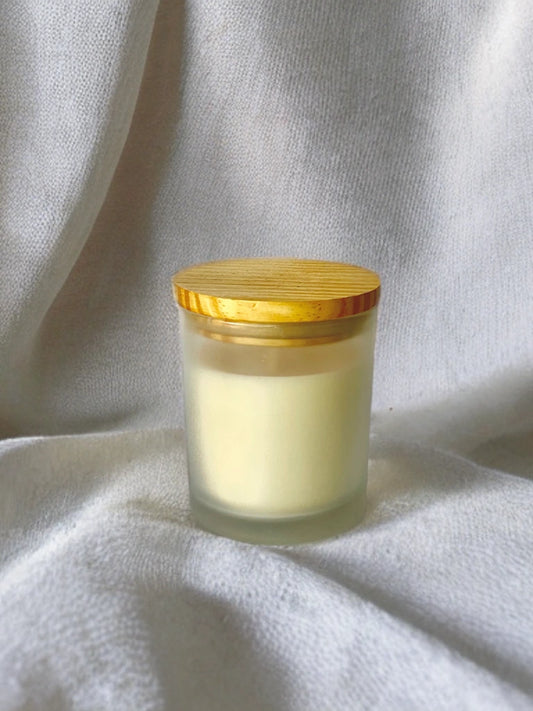 Premium frosted scented Candle